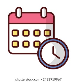 Icono de calendario ilustración vectorial de stock.