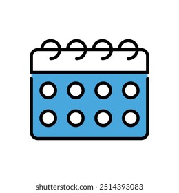 Calendar icon vector stock illustration