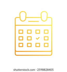 Calendar icon vector stock illustration