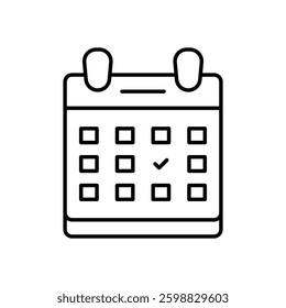Calendar icon vector stock illustration