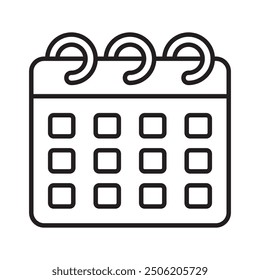 Calendar icon vector symbol art