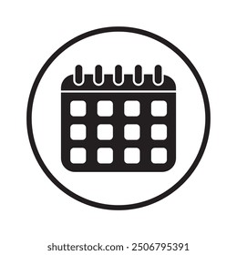 Calendar icon vector symbol art