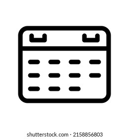 Calendar Icon Vector Symbol Design Illustration