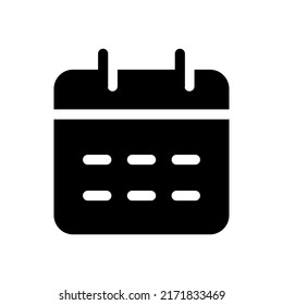 Ilustración de diseño del símbolo del vector del icono del calendario