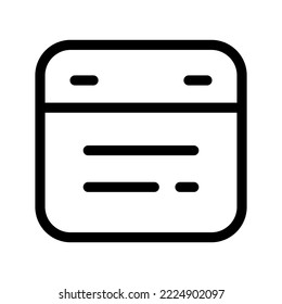 Ilustración de diseño del símbolo del vector del icono del calendario