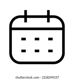 Calendar Icon Vector Symbol Design Illustration
