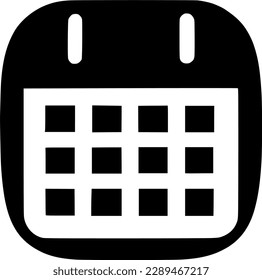 ilustración de diseño de símbolo vectorial de icono de calendario