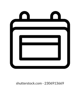 Calendar Icon Vector Symbol Design Illustration
