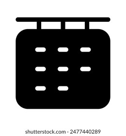 Calendar Icon Vector Symbol Design Illustration