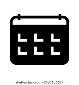 Calendar Icon Vector Symbol Design Illustration