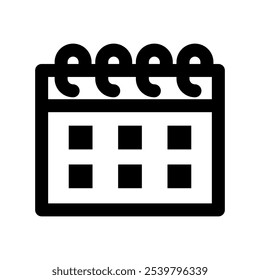 Calendar Icon Vector Symbol Design Illustration