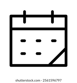 Calendar Icon Vector Symbol Design Illustration