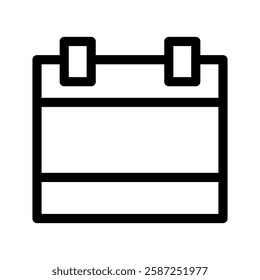 Calendar Icon Vector Symbol Design Illustration