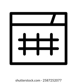 Calendar Icon Vector Symbol Design Illustration