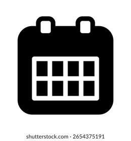 Icono de calendario Ilustración de diseño de símbolo de Vector