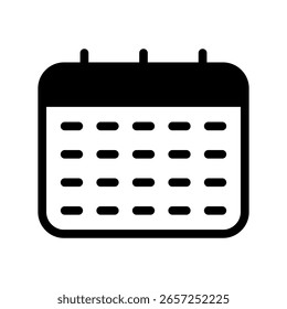 Calendar Icon Vector Symbol Design Illustration