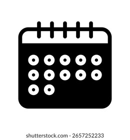 Calendar Icon Vector Symbol Design Illustration