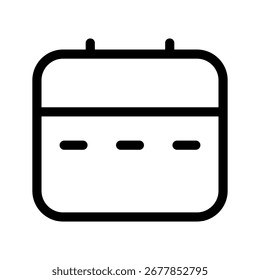 Icono de calendario Ilustración de diseño de símbolo de Vector