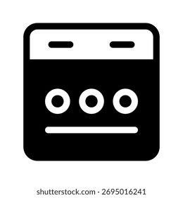 Ilustração de design de símbolo de vetor de ícone de calendário