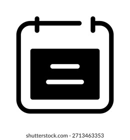 Icono de calendario Ilustración de diseño de símbolo de Vector