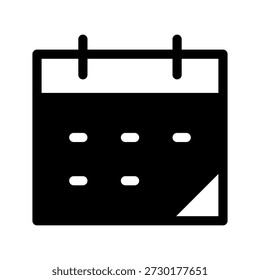 Calendar Icon Vector Symbol Design Illustration