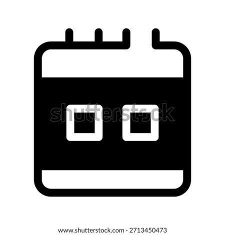 Calendar Icon Vector Symbol Design Illustration