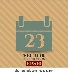 calendar icon vector symbol flat eps jpg app web concept website