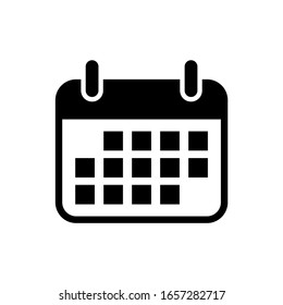 Calendar icon vector symbol isolated