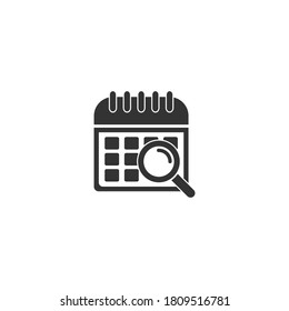 calendar icon vector symbol isolated illustration white background