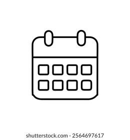calendar icon vector symbol isolated