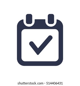 Kalendersymbol, Vektorgrafik, Symbol, einzeln, flaches Design.