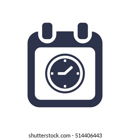 Calendar  icon  vector, symbol, isolated, flat  design.