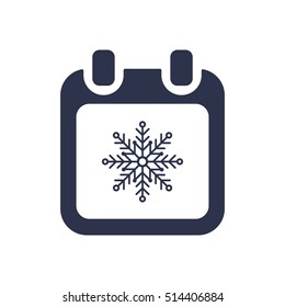 Calendar  icon  vector, symbol, isolated, flat  design.