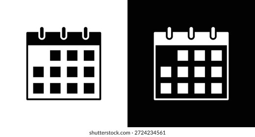 Kalendersymbol. Vektorvorlage. Konzept Icon flaches Design.