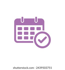 Calendar Icon Vector Template Illustration Design