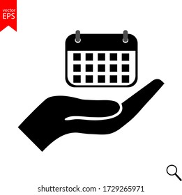 calendar icon vector, time, week, 