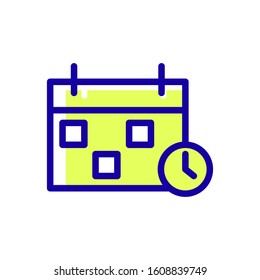 Calendar icon vector in trendy design template