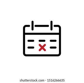 Calendar icon vector trendy style illustration