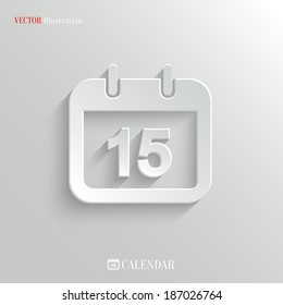 Calendar icon - vector web illustration, easy paste to any background