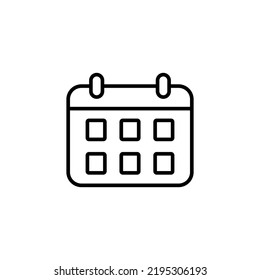 Calendar icon vector for web and mobile app. Calender sign and symbol. Schedule icon symbol