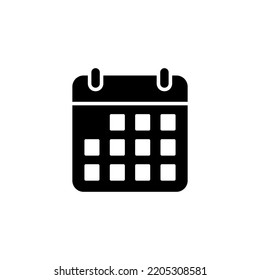 Vector de icono de calendario para aplicaciones web y móviles. Signo y símbolo de calendario. Símbolo de icono de planificación