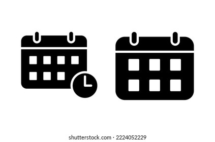 Calendar icon vector for web and mobile app. Calender sign and symbol. Schedule icon symbol