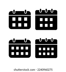 Calendar icon vector for web and mobile app. Calender sign and symbol. Schedule icon symbol
