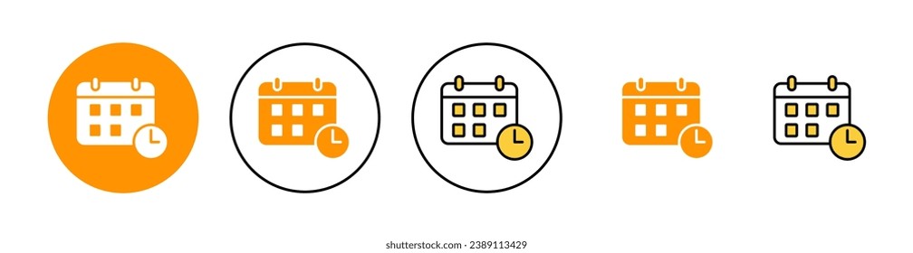 Calendar icon vector for web and mobile app. Calender sign and symbol. Schedule icon symbol