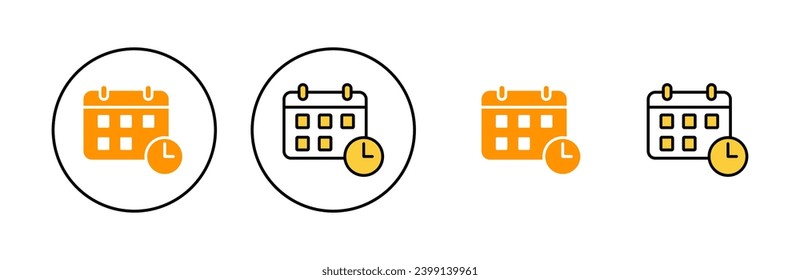 Calendar icon vector for web and mobile app. Calender sign and symbol. Schedule icon symbol