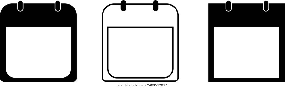 Kalendersymbol-Vektorgrafik für Web und mobiles App. Kalenderzeichen und Symbol. Programmplanung-Symbol