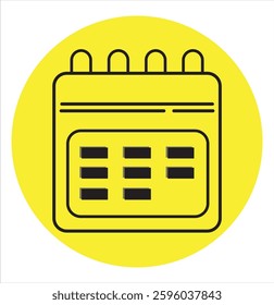 Calendar icon vector for web and mobile app. Calendar sign and symbol. Schedule icon symbol.  Nice design. EPS 10