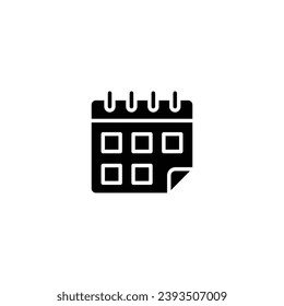 Calendar icon vector for web site Computer and mobile app