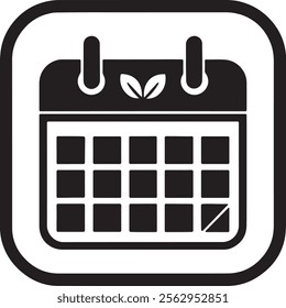 Calendar Icon Vector with a White Background