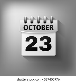 Calendar icon vector white. Isolated on a gray background. Symbol Calendar for your website design, logo, application user interface.